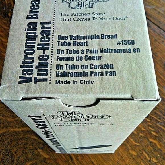 New Pampered Chef Bread Tube Heart Shaped Baking Tin Mold Home Kitchen Bakeware - Picture 6 of 16